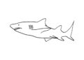 Easy Shark Coloring Pages For Kids