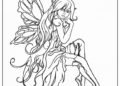 Fairy Coloring Pages Printable Images