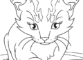 Fantasy Kitten Coloring Pages For Kids