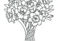 Flower Coloring Pages Bucket