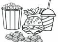 Food Coloring Pages Fast Food