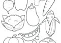 Food Coloring Pages Vegetables For Kids