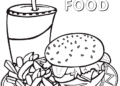 Food Coloring Pages of Fast Food