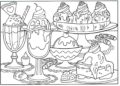 Food Coloring Pages of Ice Cream