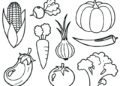 Food Coloring Pages of Vegetables