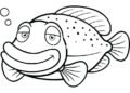 Funny Fish Coloring Pages Images