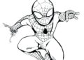 Funny Spiderman Coloring Pages