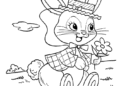 Happy Bunny Coloring Pages For Kids