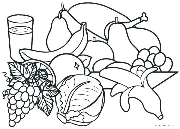 41 Food Coloring Pages and How to Introduce Healthy Food to Children ...