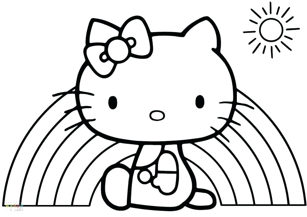 Hello Kitty Page Unicorn Coloring Pages