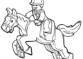 Horse Coloring Pages Lego