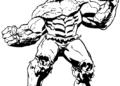 Hulk Coloring Pages Strong Body