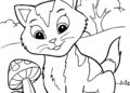 Kitten Coloring Pages For Kids