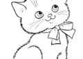 Little Cat Coloring Pages Images