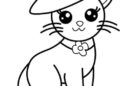 Lovely Kitten Coloring Pages For Children