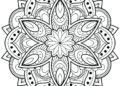 Mandala Coloring Pages Flower
