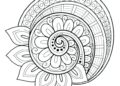 Mandala Coloring Pages Snails
