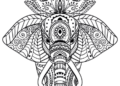 Mandala Coloring Pages of Elephant