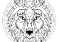 Mandala Coloring Pages of Lion Head