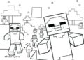 Minecraft Coloring Pages of People