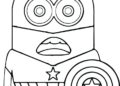 Minion Coloring Pages As Avenger