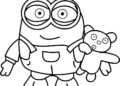 Minion Coloring Pages For Kid