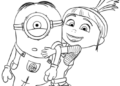 Minion Coloring Pages Free Picture