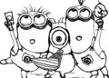 Minion Coloring Pages Free Pictures