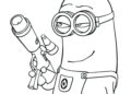 Minion Coloring Pages Image Free