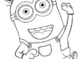 Minion Coloring Pages Picture For Kids