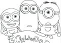 Minion Coloring Pages Pictures For Children