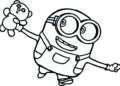 Minion Coloring Pages Pictures with Teddy Bear Doll
