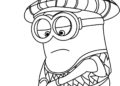 Minion Coloring Pages Playing Golf
