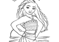 Moana Coloring Pages Easy