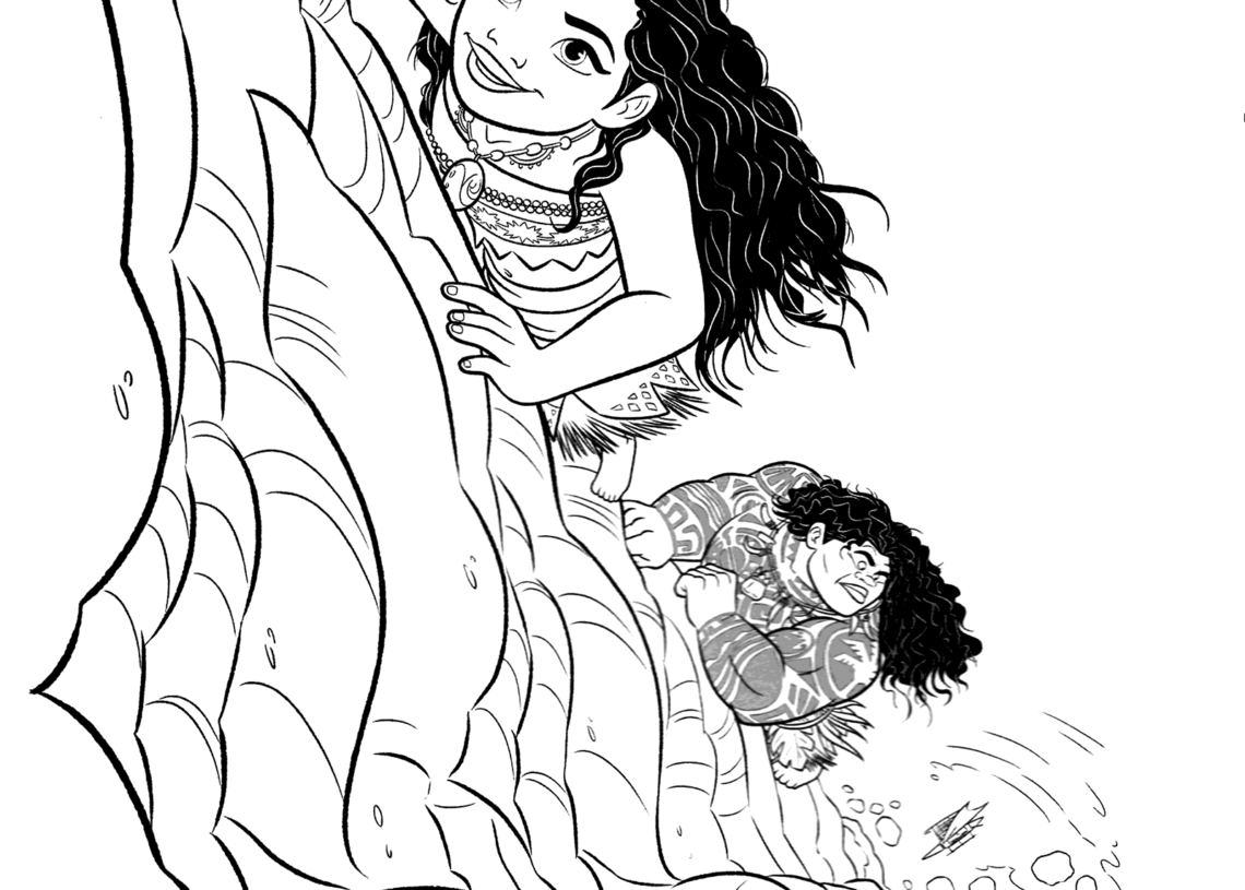 15 Best Moana Coloring Pages - Visual Arts Ideas