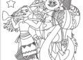 Moana Coloring Pages with Maui Printable