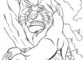 Mufasa Lion King Coloring Pages Climb The Cliff