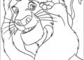 Mufasa Lion King Coloring Pages with Simba Images