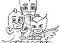 PJ Masks Coloring Pages Drawing For Kids