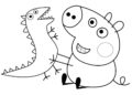 Peppa Pig Coloring Pages Free Pictures