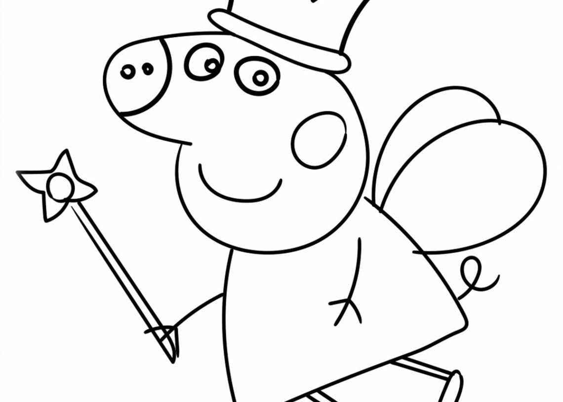 21 Peppa Pig Coloring Pages For Kids - Visual Arts Ideas