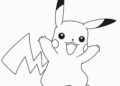 Pikachu Coloring Pages Easy