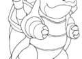 Pokemon Coloring Pages of Blastoise Pictures