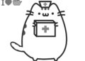 Pusheen Coloring Pages As A Nurse