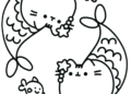Pusheen Coloring Pages Couple