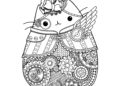 Pusheen Coloring Pages For Adult Pictures
