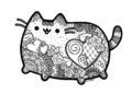 Pusheen Coloring Pages For Adult Printable