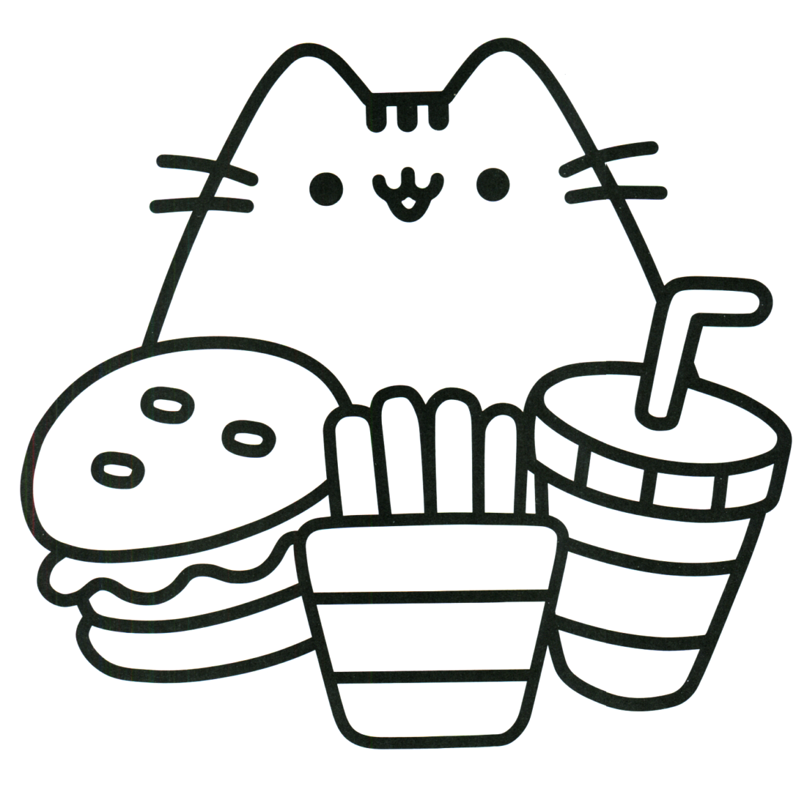 27 Pusheen Coloring Pages For Kids - Visual Arts Ideas