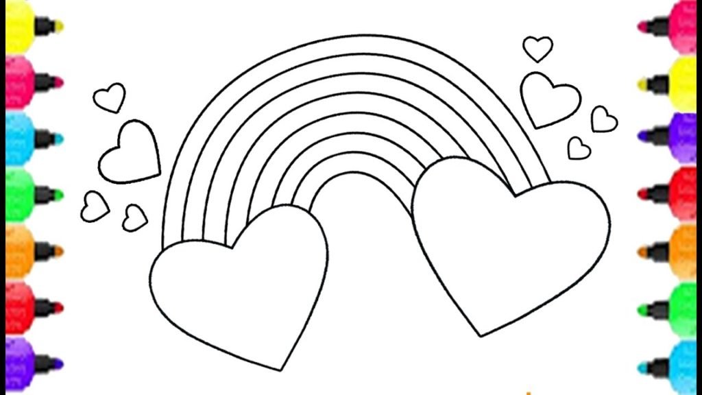 21 Rainbow Coloring Pages For Kindergartens - Visual Arts Ideas