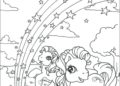 Rainbow Coloring Pages with My Little Pony